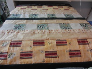 I didn't pick the strips, just sewed it together for later quilting. 