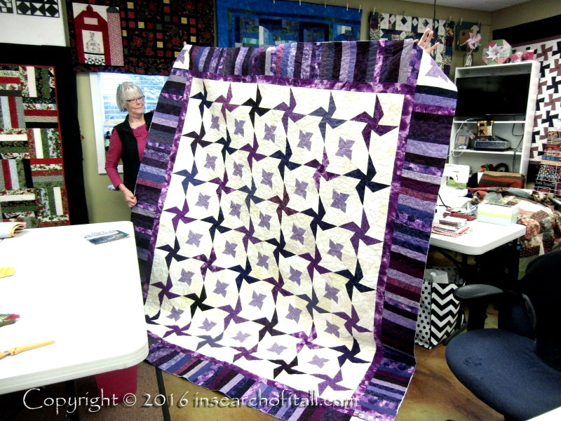 Can you believe this is a donation quilt for a fund-raiser?