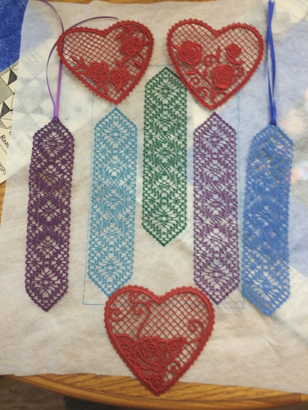 These hearts are new after Valentines day for next year. I needed more bookmarks for friends