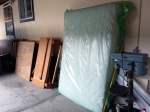 mattress in the driveway